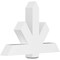 Ekena Millwork Kennewick Architectural Grade PVC Gable Bracket, 48"W x 32"H x 6"D x 6"F, 16/12 Pitch GBP048X32X0606KEN00 - alternate 1